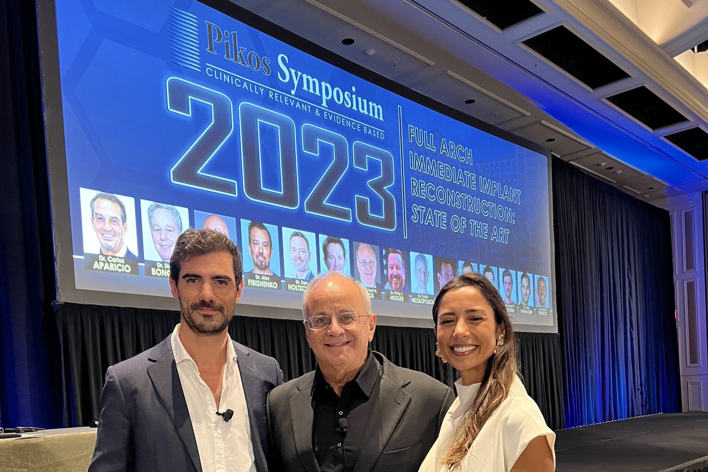 Dr. Bernardo Sousa with Dr. Michael Pikos at the Pikos Symposium 2023, Florida